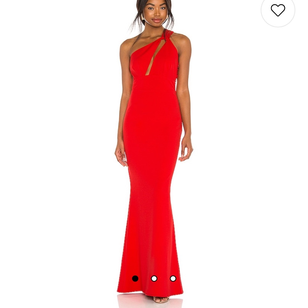 Revolve Edgy Dress in Cherry